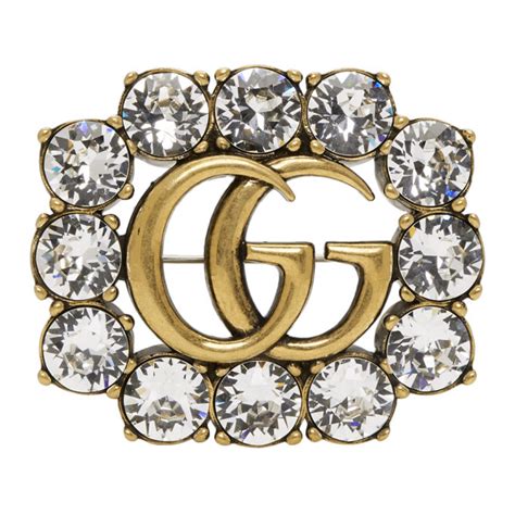 gucci gold brooch|Gucci brooch men.